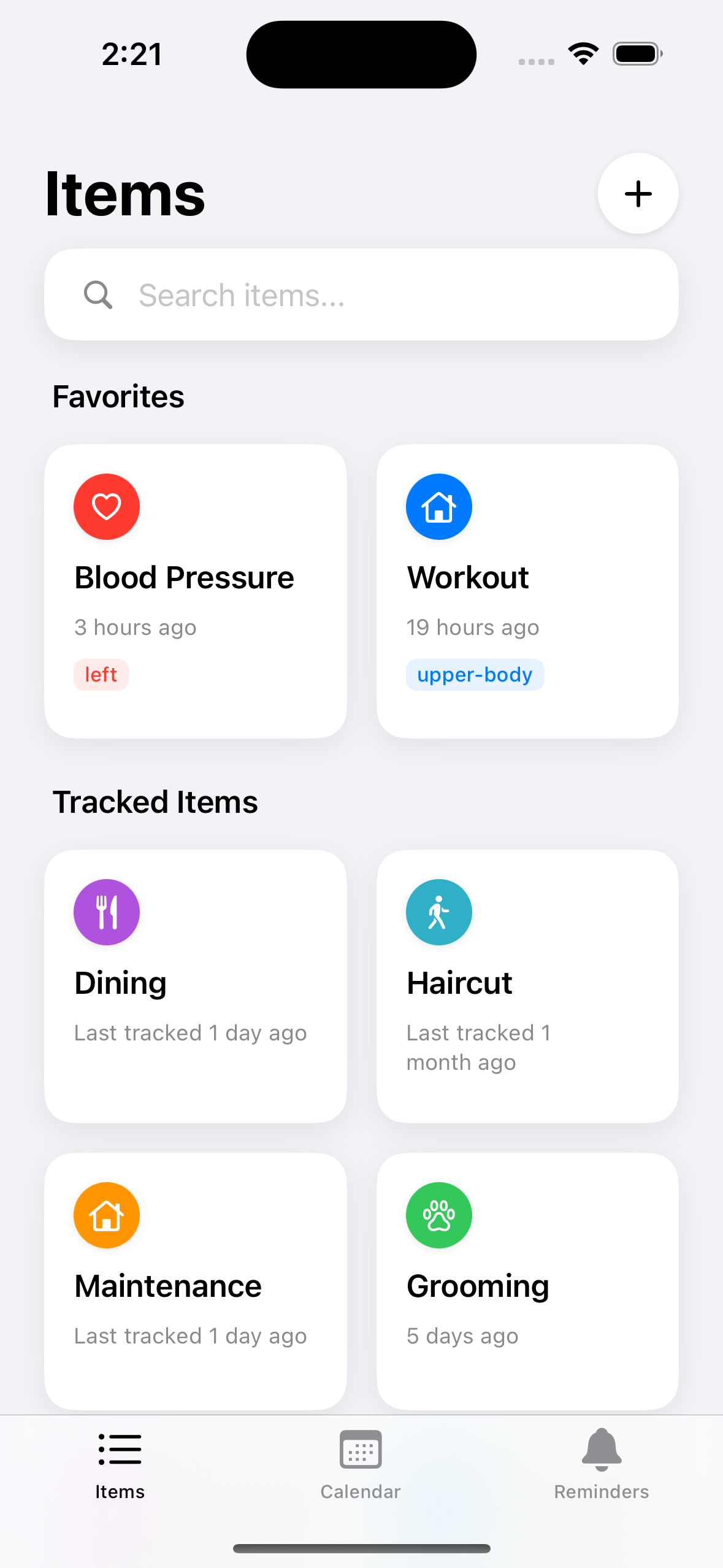 Recall Habit App Screenshot 1