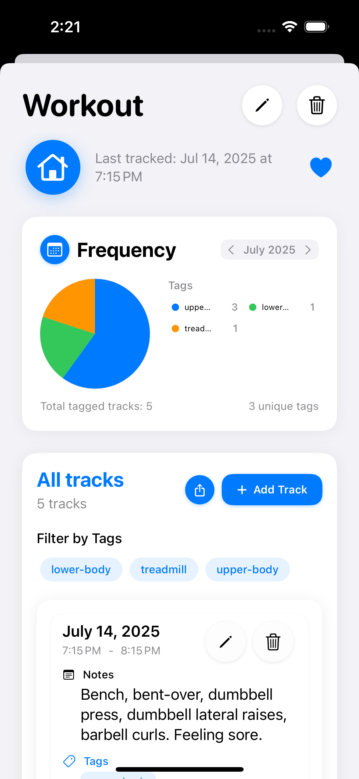 Recall Habit App Screenshot 3