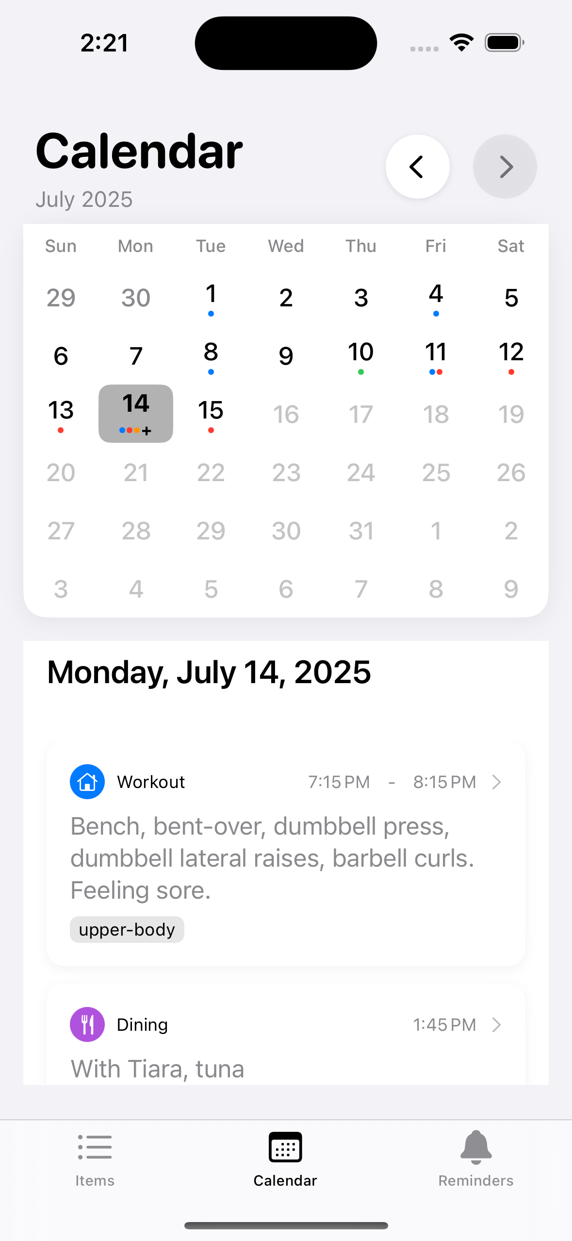 Recall Habit App Screenshot 5