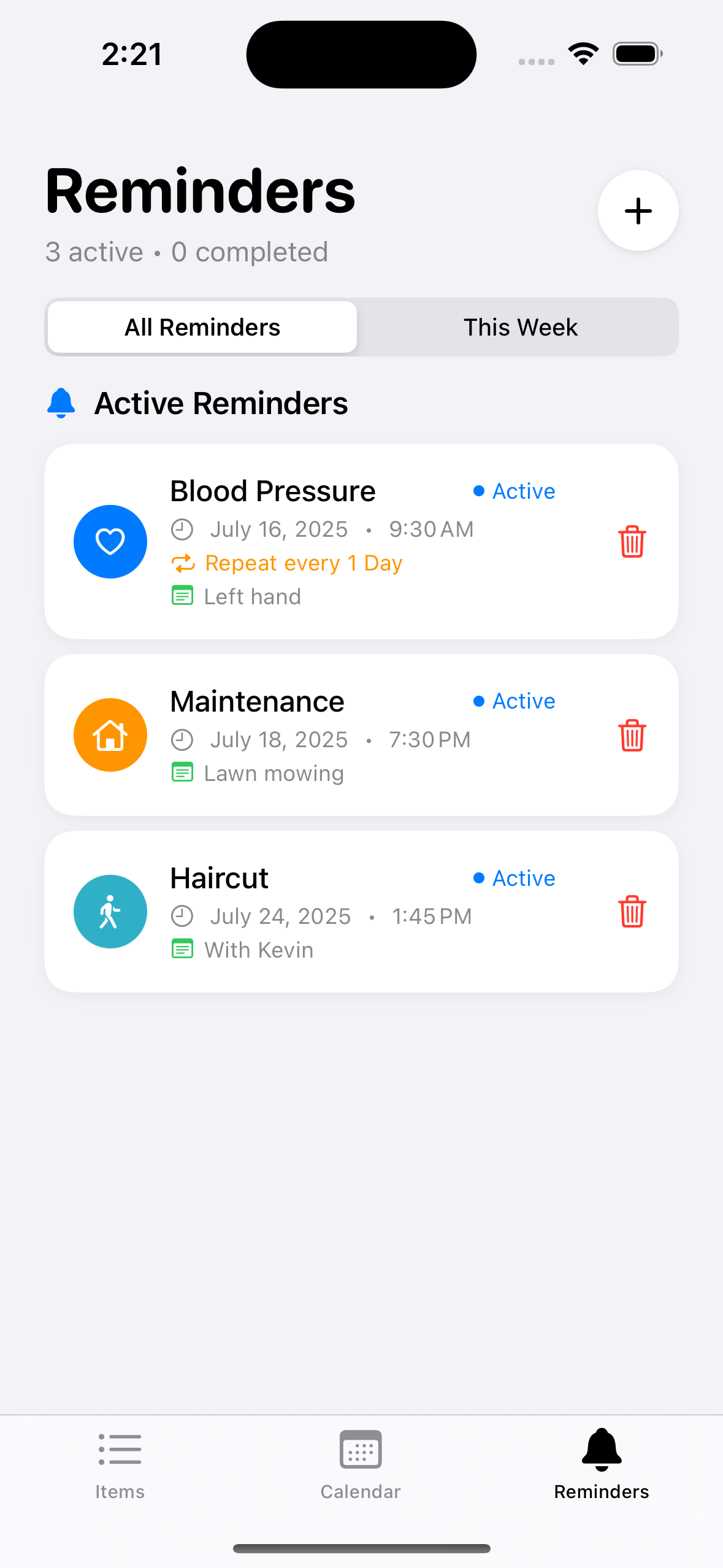 Recall Habit App Screenshot 6