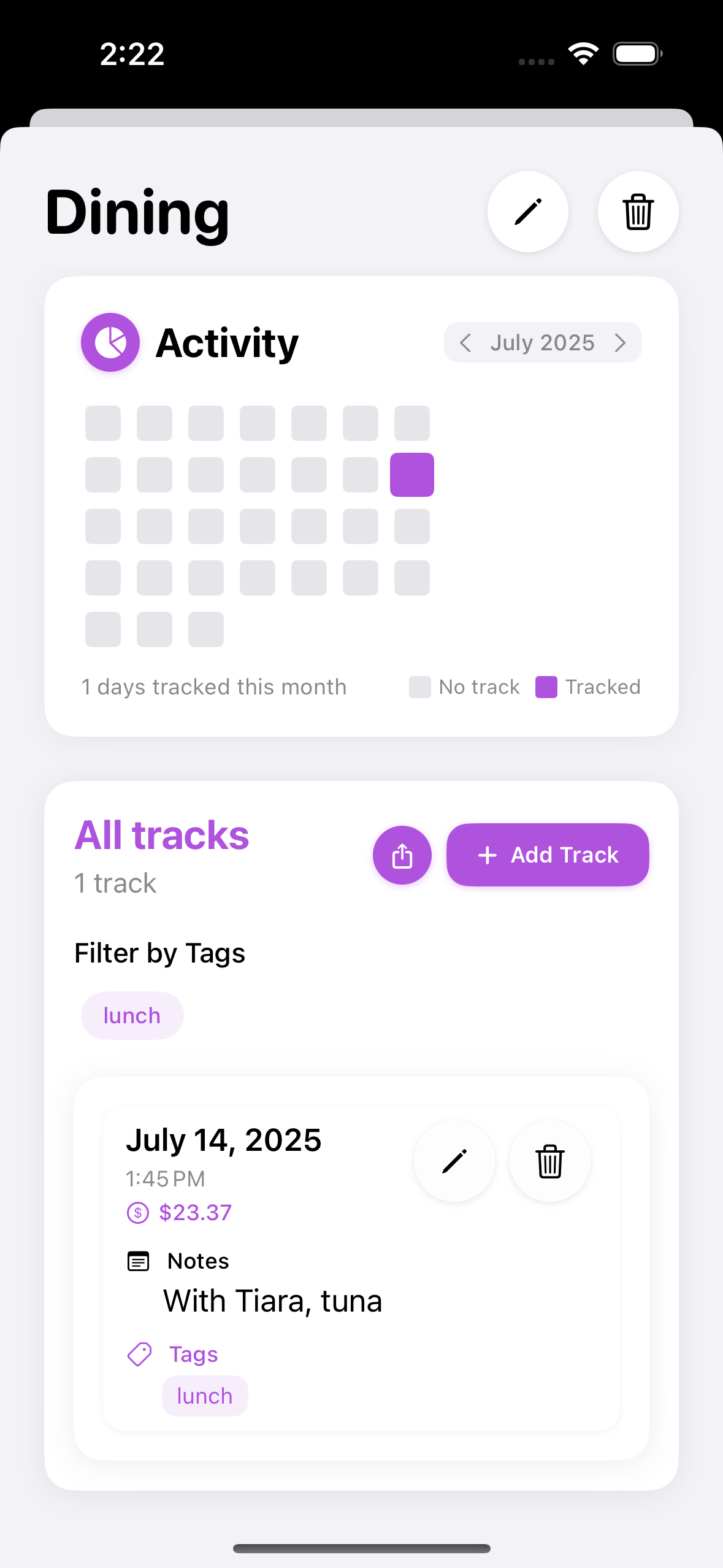 Recall Habit App Screenshot 7
